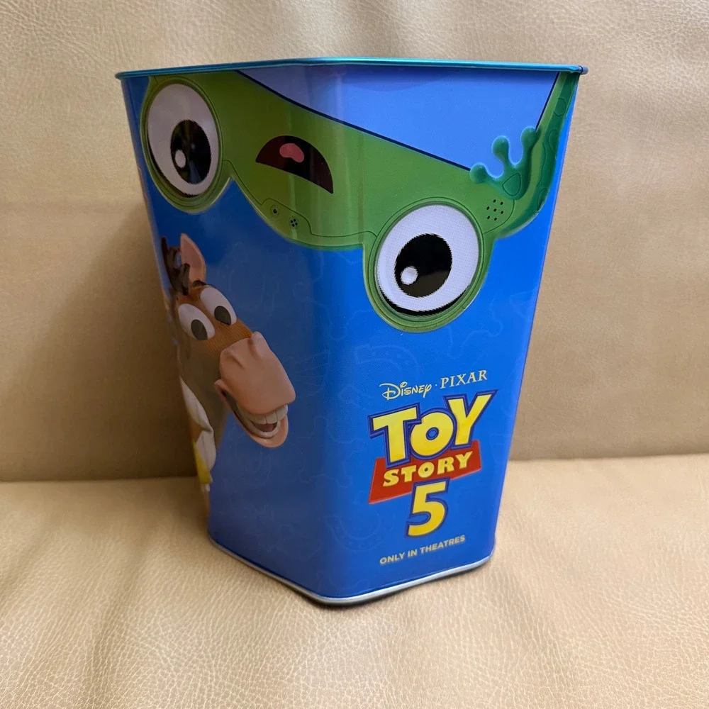 Toy Story 5 Popcorn Bucket 130oz Hexagonal Tin Bucket Disney Pixar